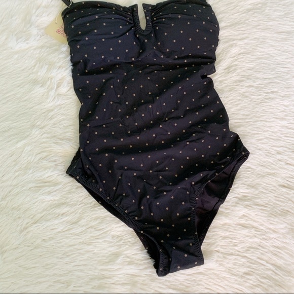 One Piece Bandeau Swimsuit W/Removable Strap - Picture 5 of 9